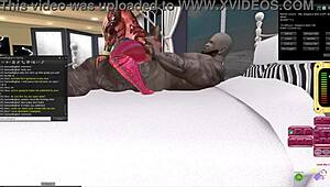 black bull addict fucks interracial whore with creampie and anal