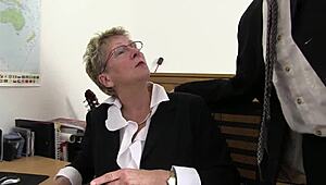 Hey, I'm banging her right on the office desk today!