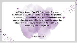 Femdom Gives Jerk Off Instructions With Denial