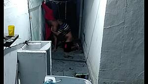 Neighbor Sees Naked Sweeping And Makes Gay Mommy Suck