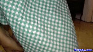 Stunning British Teen in Stockings Gets POV Creampie from Old Man!