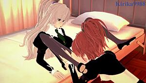 Shizuma and Nagisa's Intense Lesbian Play!