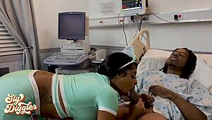 mia mercy collects semen.