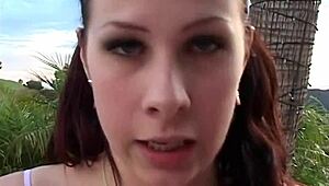 gianna gives a nice blowjob with facial