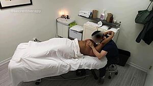 Jessica, the thick black student, loved my special massage! 😍