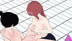 Koikatsu Makima And Aki Hayakawa Engage In Intense Hentai Sex With Blowjobs, Handjobs, And Cumshots!