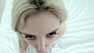 Teen Stepsis Gives POV Handjob and Sucking for Facial