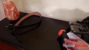 Army Step Daughter Seduces Dad with Popsicle Play - Ellis in Action.