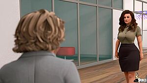 Wife cucks husband for job promotion in wild 3D! 😈