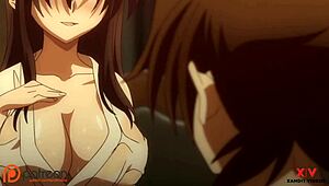 Akeno takes big cock in missionary with big tits!