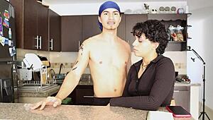 Latina enjoys arroz biryani before taking it deep in anal preview.