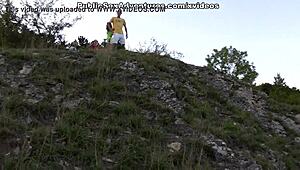 I caught my wife masturbating on the sofa and we ended up having sex.