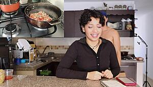 Latina enjoys arroz biryani before taking it deep in anal preview.