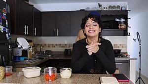 Latina enjoys arroz biryani before taking it deep in anal preview.