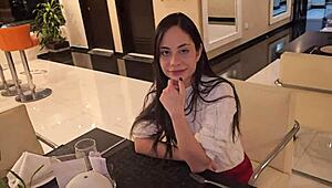 i meet an old friend at a hotel and she invites me to her room