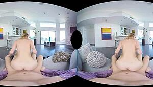 Blonde Harlot Arya Fae Valentine Anal in VR