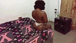 Big ass amateur gets kinky with solo performance and anal sex
