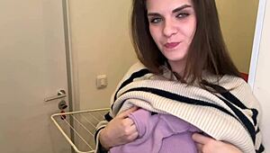 Breastfeeding Step Mom Caught with Big Cock Cumming by Step Son 😱