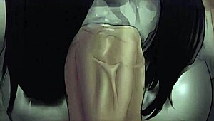 Intense Anal Action in Hentai Anime at 60 FPS with Big Asses