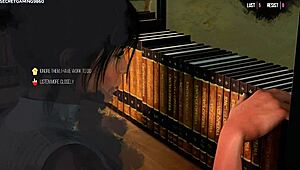 lara croft caught masturbating with shower head?