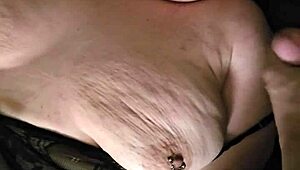 Stepmom’s face covered in cum after quick jerk session