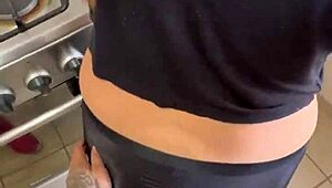 watch me rub my cock on the maid's leggings until i cum?