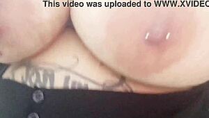 Mary Jhuana, the bbw babe, slips a plug in at the mall bathroom.