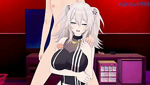 I’m obsessed with Shishiro Botan and Momosuzu Nene having intense sex in Hololive VTuber hentai