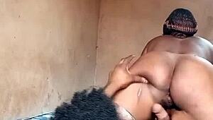Beautiful woman of a certain age in XXX scene with black man