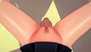 kugisaki nobara, you're moaning so loud during masturbation and sex in this hentai