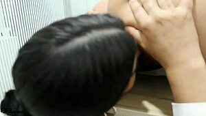 Two Hot Real Lesbians Lick and Caress Each Other Intensely