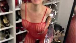 Amateurs play a sexchallenge involving flashing and naughty snaps.