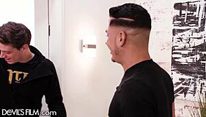 devils film gorgeous electra rayne leads a group with hubby and best friend