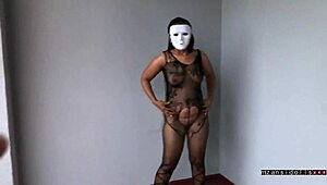 mature milf in stockings, do you want to see her juicy pussy fucked on the balcony?