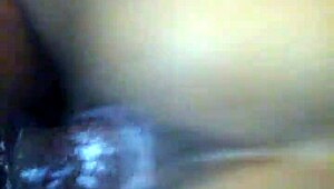 Blue film with a reverse shot of a dick and ass