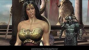 Wonder Woman Fucks Ares with Monster Cock