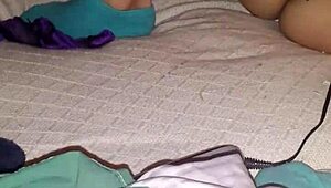 She says, 'this rabbit toy vibrates amazingly on my hairy pussy'