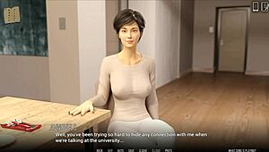 Visual novel adventure at the University of problems