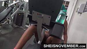 rough standing publicfuck by cosplaying ebony msnovember leads to sucking stranger's dick