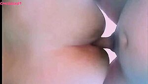 i’m overwhelmed, my husband bangs me doggy with two hot views, my big latina ass bouncing, cum dripping
