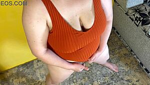hairy cheating wife takes a massive creampie deep in her hairy pussy. her lover impregnates her raw.