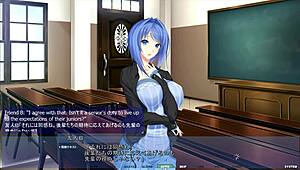 mahiru masturbates outdoors in garden riding big ass