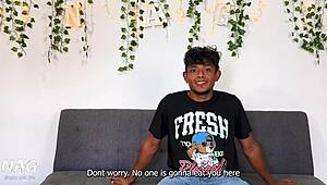 A fan asks to join our video, and we fulfill his rough fantasy with big natural tits skinny slut