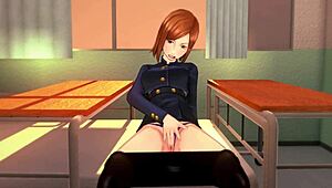 Kugisaki Nobara, du stønner så højt under onani og sex i hentai