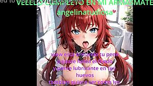 anime hentai trailer - rias gremory gives jerk off instructions?