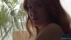 Hell yeah, big butt redhead milf Erna O'Hara strips solo, showing off every curve! Watch her tease.