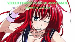anime hentai trailer - rias gremory gives jerk off instructions?