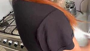 watch me rub my cock on the maid's leggings until i cum?