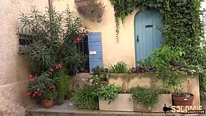 I see Mila and Angelina fucking outdoors with toys