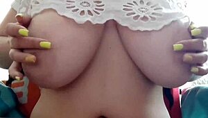 My Cute Stepsister Playing With Huge Tits After School!